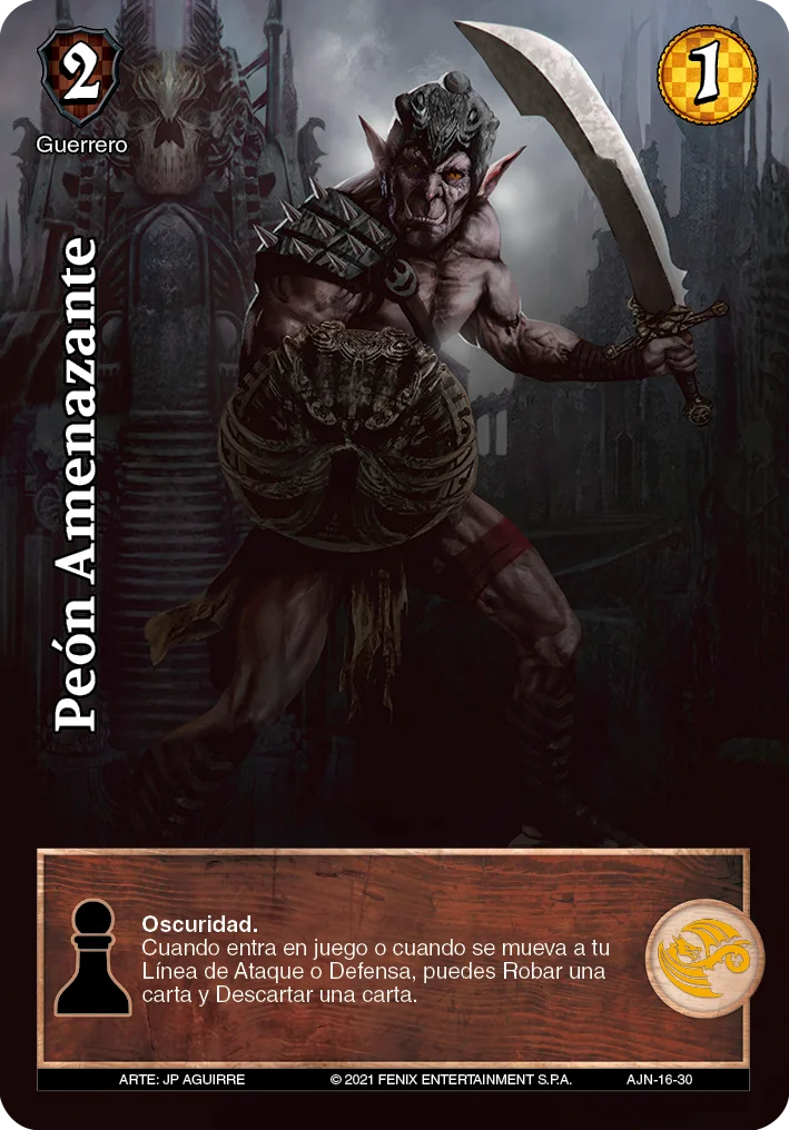 Peón Amenazante 「ajedrez-047」 (ES)