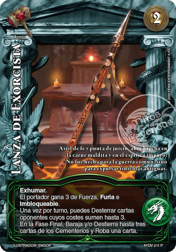 Lanza de Exorcista 「ayd-vigilantes-264」「ES」