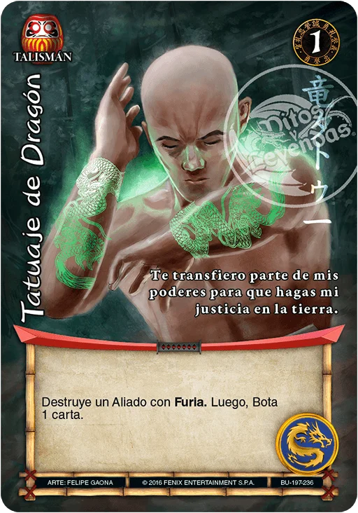 Tatuaje de Dragón 「bushido-197」 (ES)