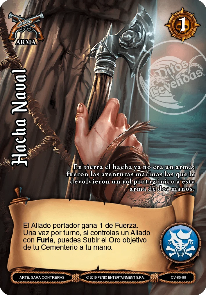 Hacha Naval 「calavera-085」 (ES)