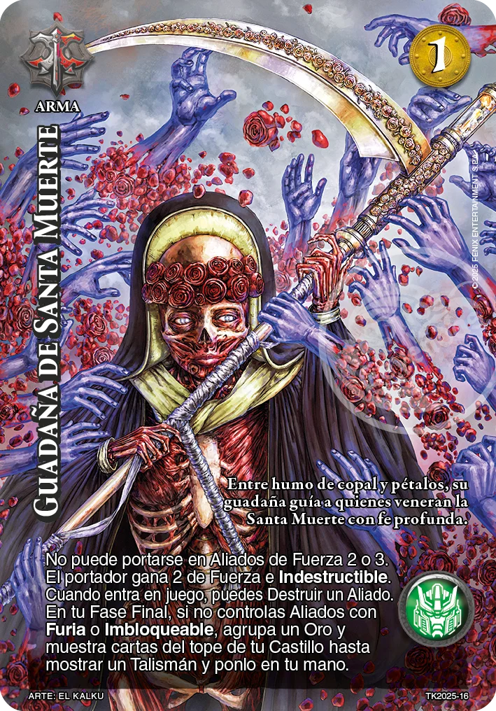 Guadaña de Santa Muerte 「dia-de-muertos-016」「ES」