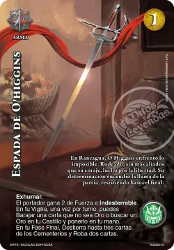 Espada de O'higgins 「dia-de-muertos-007」「ES」