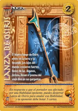 Lanza de Osiris #063 · Mitos y Leyendas