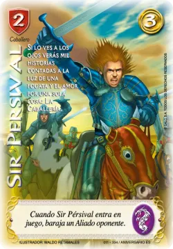 sir persival carta texturizada #012 · Mitos y Leyendas
