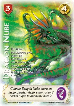 dragon nube carta texturizada #018 · Mitos y Leyendas