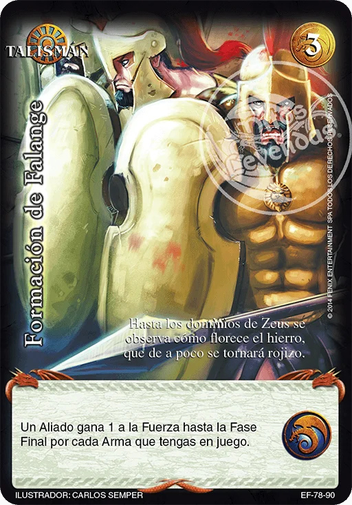 Formación de Falange 「furiaext-078」 (ES)