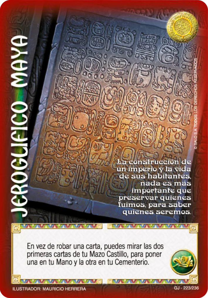 Jeroglífico Maya 「GJ-223」「ES」
