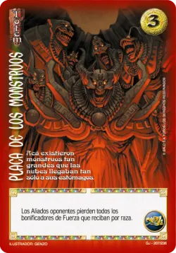 Placa de los Monstruos 「GJ-207」「ES」