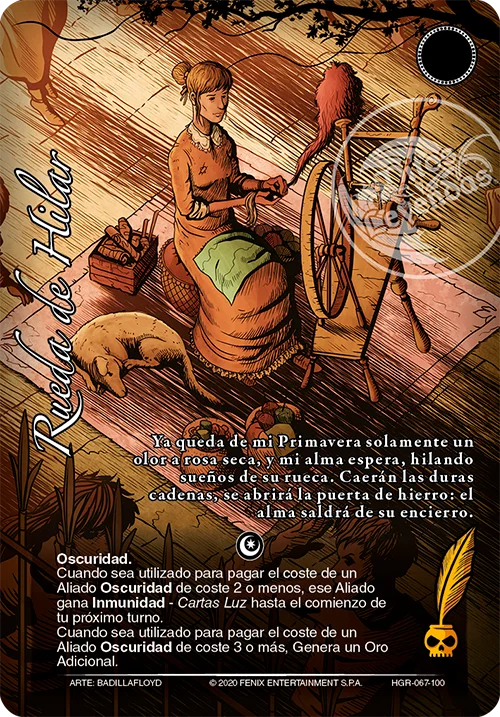 Rueda de Hilar 「hermanos-grimm-067」 (ES)