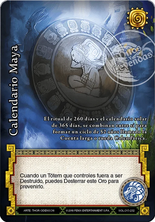Calendario Maya 「hijos-del-sol-219」 (ES)