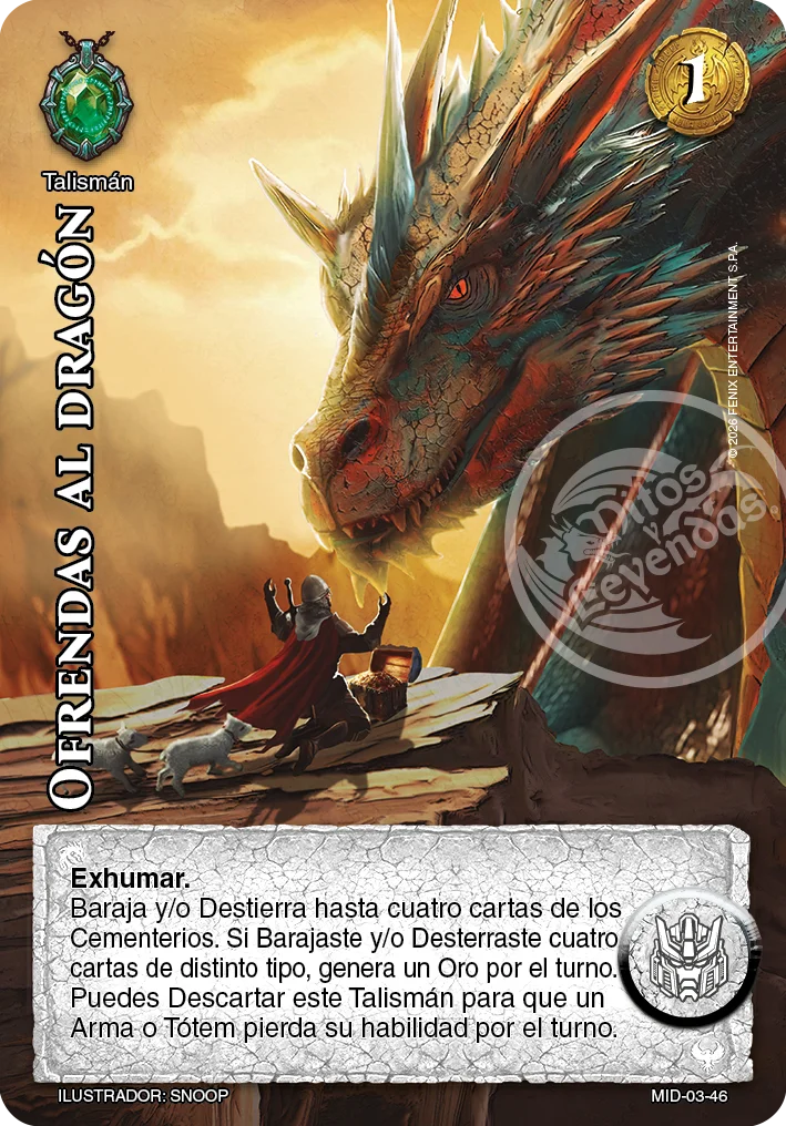Ofrendas al dragón 「mazo-imp-dragon-003」「ES」