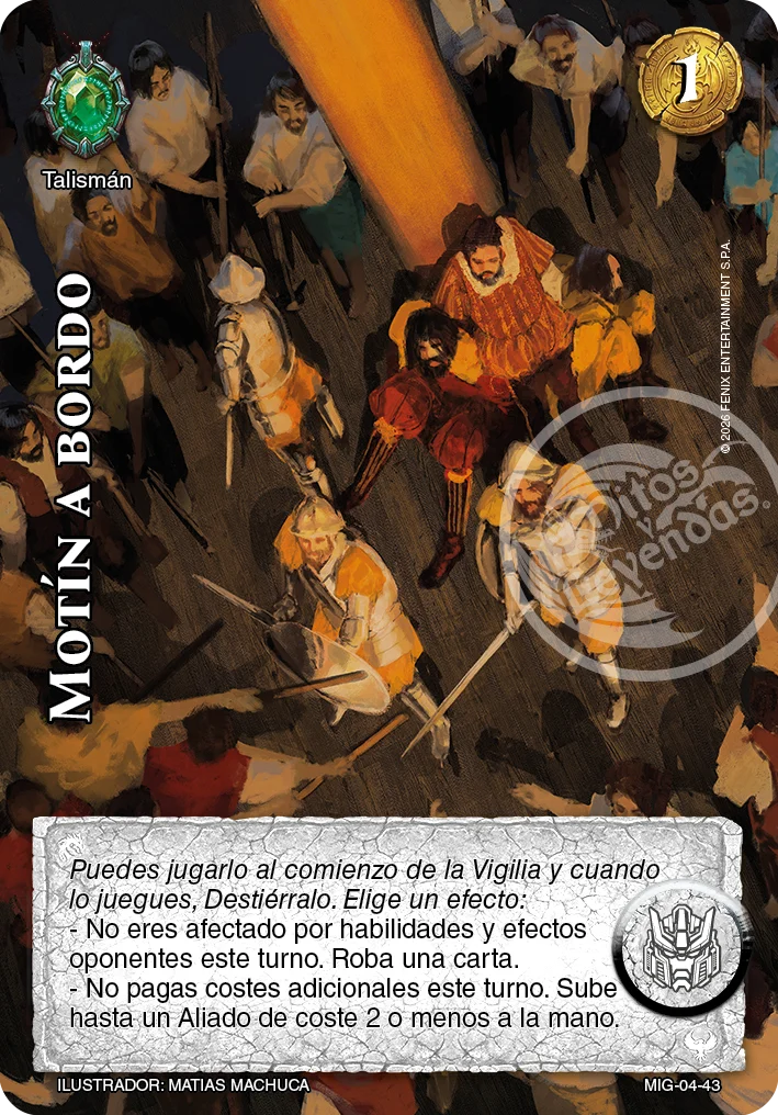 Motín a bordo 「mazo-imp-guerrero-004」「ES」
