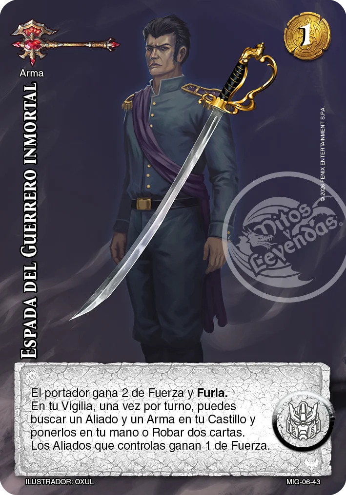 Espada del Guerrero inmortal 「mazo-imp-guerrero-006」「ES」