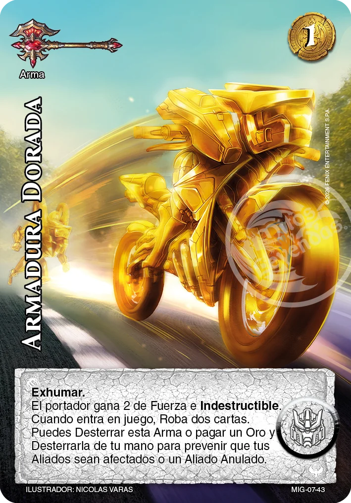 Armadura Dorada 「mazo-imp-guerrero-007」「ES」