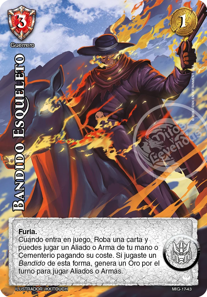 Bandido Esqueleto 「mazo-imp-guerrero-017」「ES」