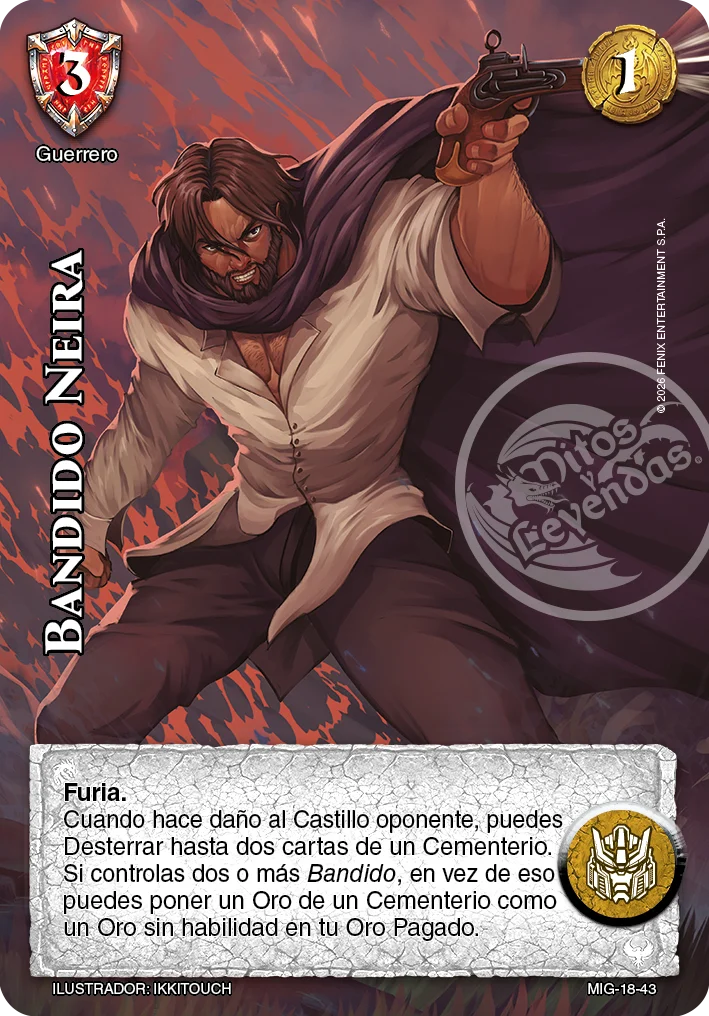 Bandido Neira 「mazo-imp-guerrero-018」「ES」