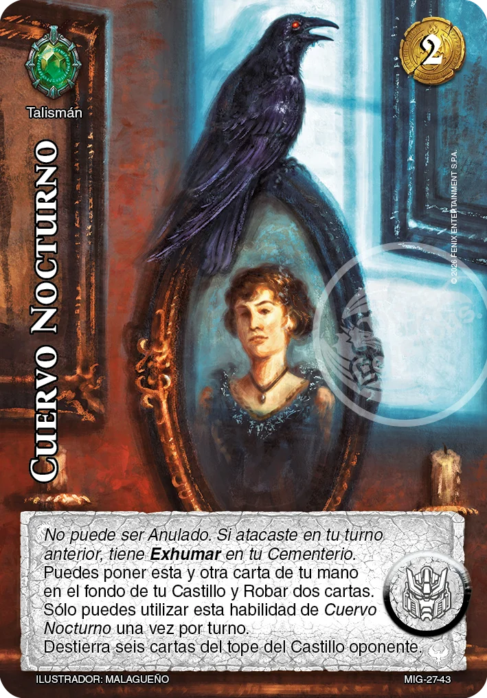 Cuervo Nocturno 「mazo-imp-guerrero-027」「ES」