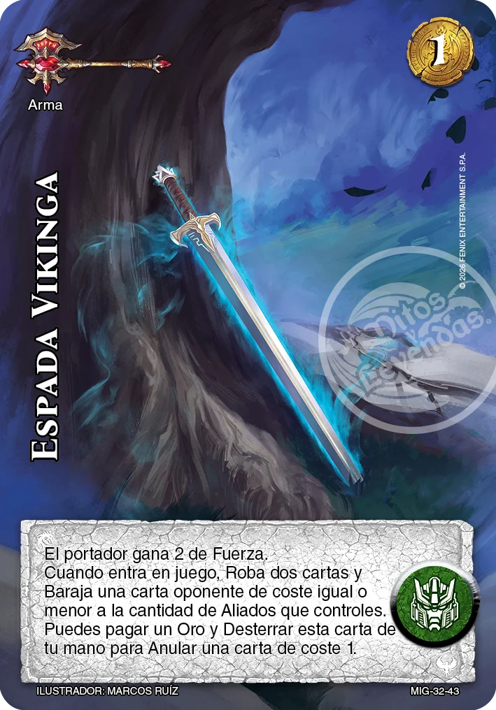 Espada Vikinga 「mazo-imp-guerrero-032」「ES」