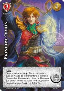 Príncipe Orión 「mazo-imp-guerrero-003」「ES」