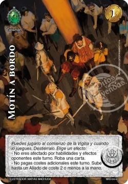 Motín a bordo 「mazo-imp-guerrero-004」「ES」