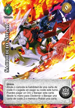 Sacrificio Solar 「mazo-imp-guerrero-022」「ES」