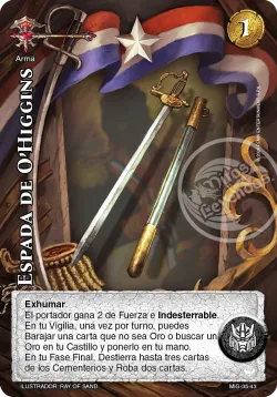 espada de ohiggins 「mazo-imp-guerrero-035」「ES」