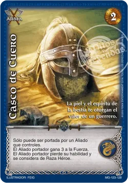 Casco de Cuero 「MG-123」「ES」