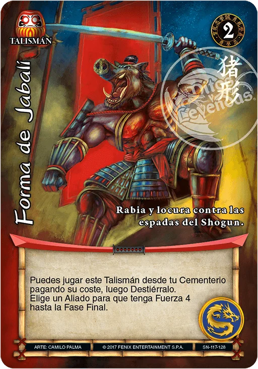 Forma de Jabalí 「sol-naciente-117」 (ES)