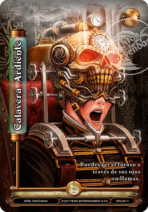 Calavera Ardiente 「steampunk-026」 (ES)