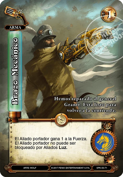 Brazo Mecánico 「steampunk-050」 (ES)