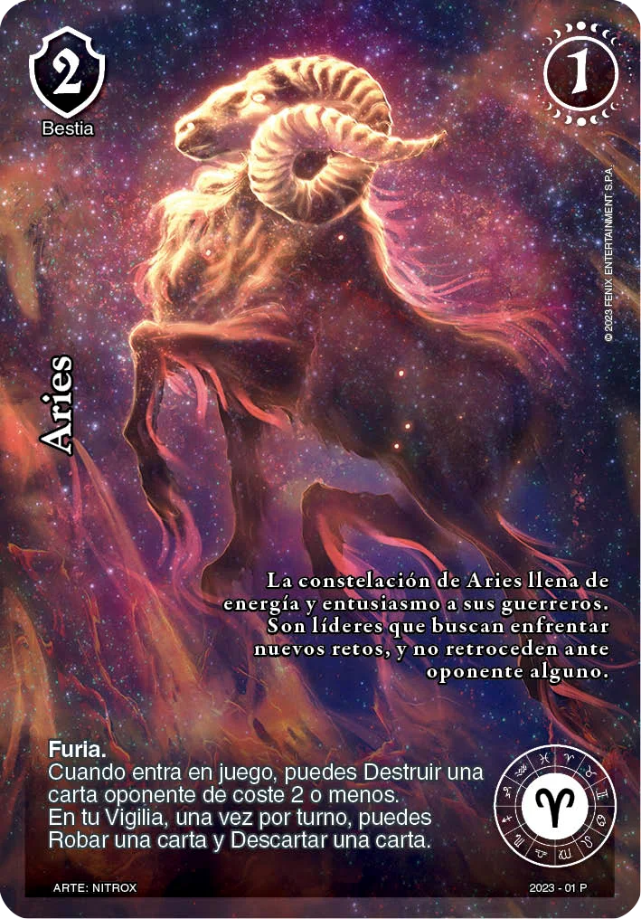 Aries 「zodiaco-001」「ES」