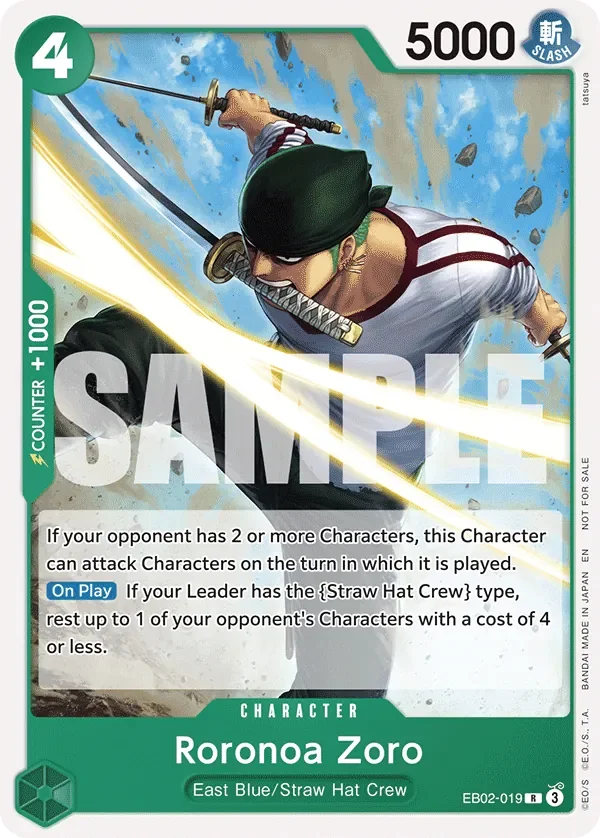 Roronoa Zoro 「EB02-019」 — Tournament Pack 2025 Vol.3「EN」