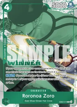 Roronoa Zoro 「EB02-019」 — Tournament Pack 2025 Vol.3 fa「EN」
