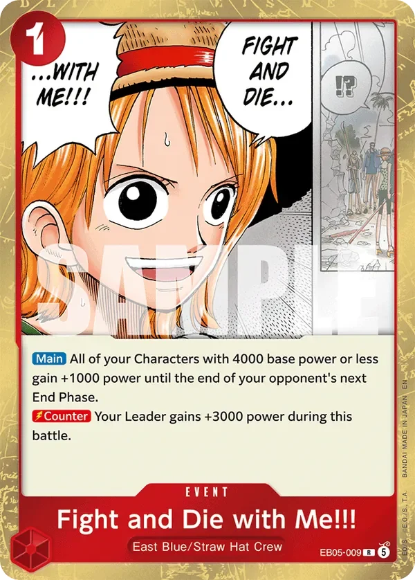 Fight and Die with Me!!! #EB05-009 · One Piece