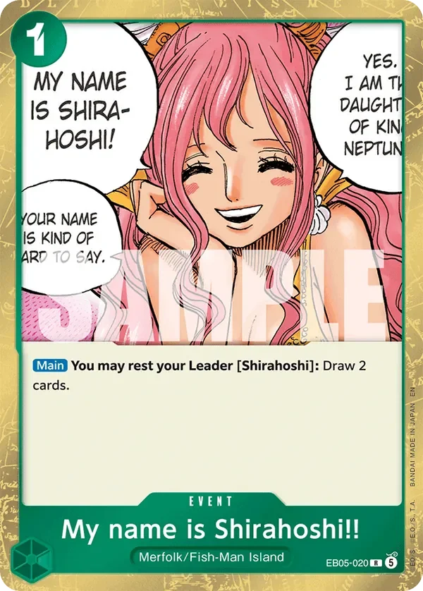 My name is Shirahoshi!! #EB05-020 · One Piece