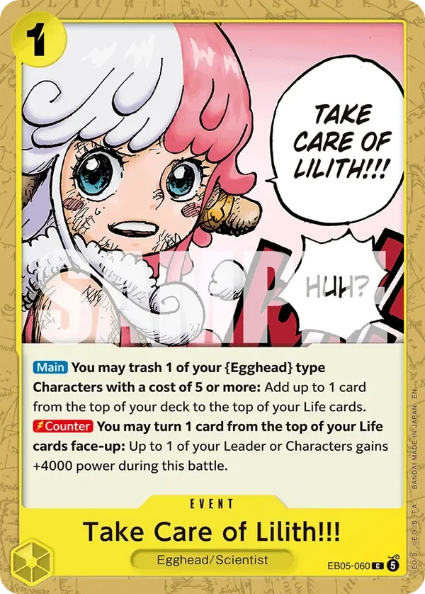 Take Care of Lilith!!! #EB05-060 · One Piece