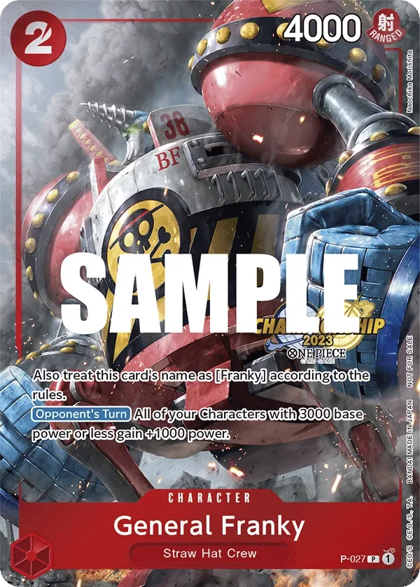 General Franky 「P-027」 — Championship 2023 Event Pack「EN」