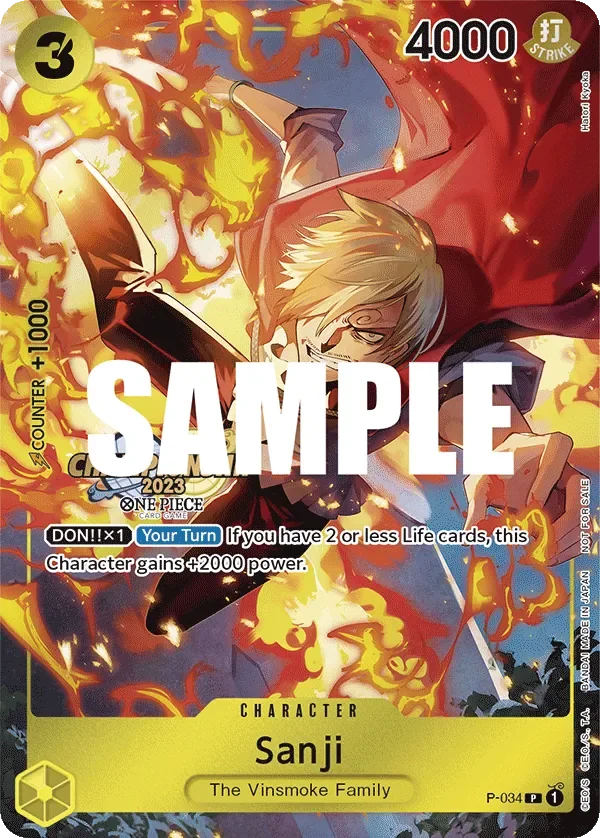 Sanji 「P-034」 — Championship 2023 Event Pack「EN」