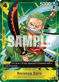 Roronoa Zoro 「P-042」「EN」