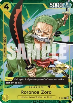 Roronoa Zoro 「P-042」 — Championship 2024 Event Pack「EN」