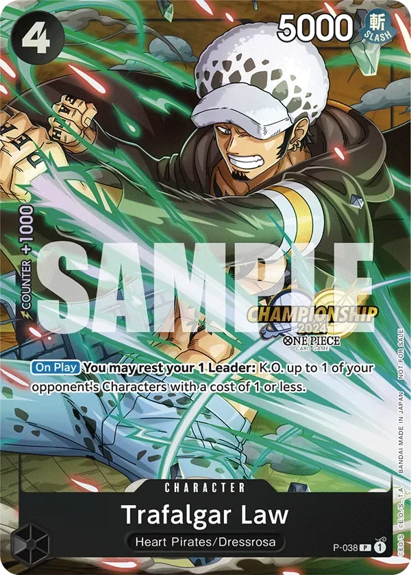 Trafalgar Law 「P-038」 — Championship 2024 Event Pack「EN」