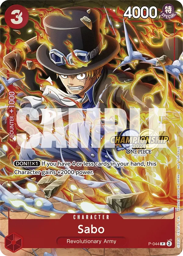 Sabo 「P-044」 — Championship 2024 Event Pack「EN」