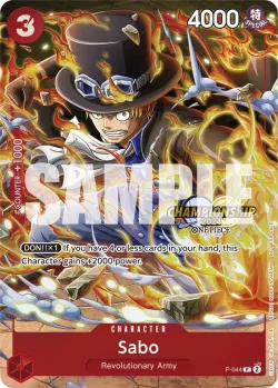 Sabo 「P-044」 — Championship 2024 Event Pack「EN」