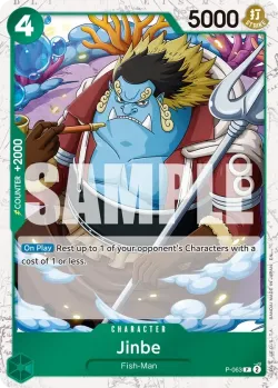 Jinbe 「P-063」 — One Piece Card The Best Vol.2 jr「EN」