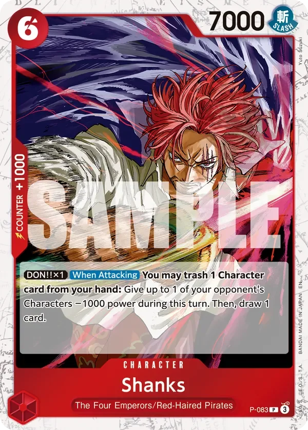 Shanks 「P-083」 — One Piece Card The Best Vol.2 jr「EN」
