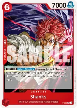 Shanks 「P-083」 — One Piece Card The Best Vol.2「EN」