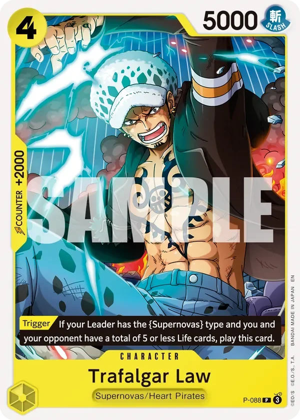 Trafalgar Law 「P-088」 — One Piece Card The Best Vol.2「EN」