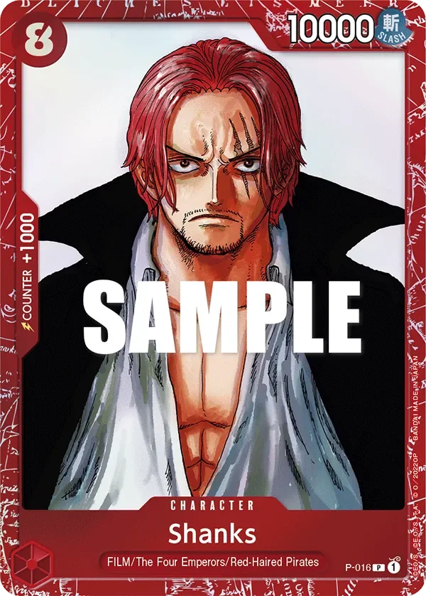Shanks 「P-016」 — Premium Card Collection -FILM RED Edition-「EN」