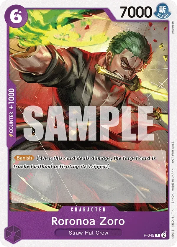 Roronoa Zoro 「P-045」「EN」