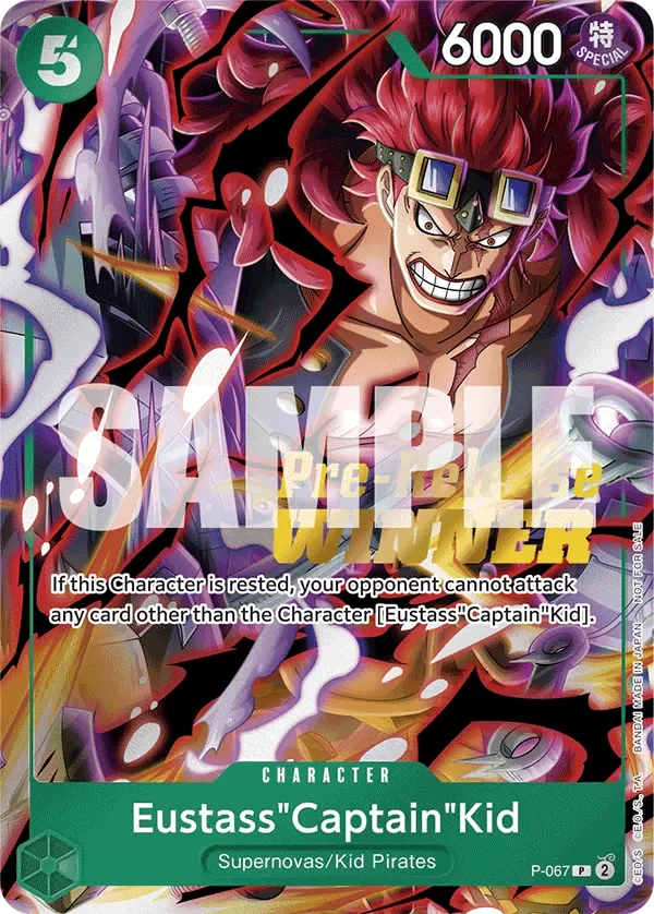 Eustass"Captain"Kid 「P-067」 — Prize Cards fa「EN」